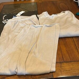Eileen Fisher lounge set. Tan in color.